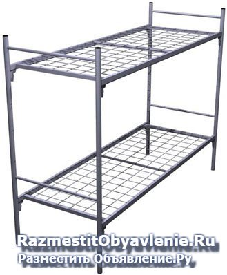 Металлические кровати с дсп спинками для больниц. изображение 4