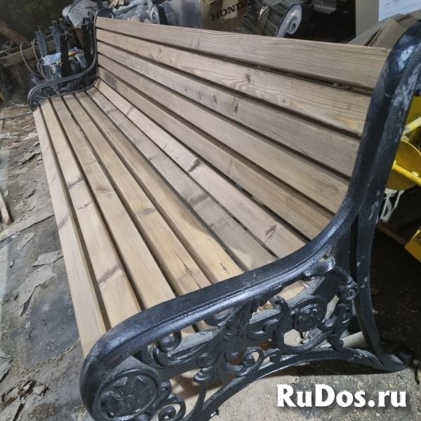 Чугунные боковины для скамейки фото