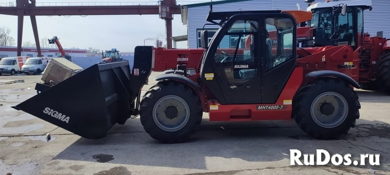 Погрузчик телескопический Sigma MHT4000-7 (вилы + ковш с ножом) изображение 3