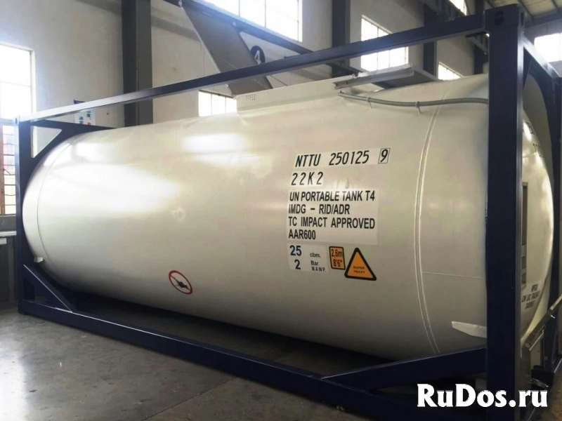 Танк-контейнер объём 25м3 тип Т4, для перевозки маслосодержащих продуктов, новый изображение 7