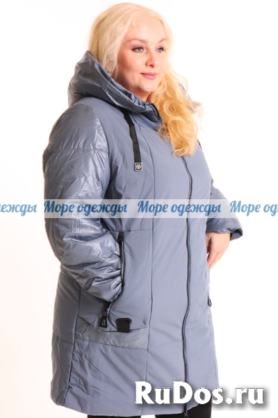 Куртка женская весна-осень большого размера изображение 3
