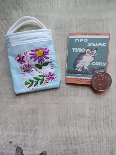 Мешочек сумочка упаковка для сувенира, кукольный аксессуар / ручная работа изображение 5