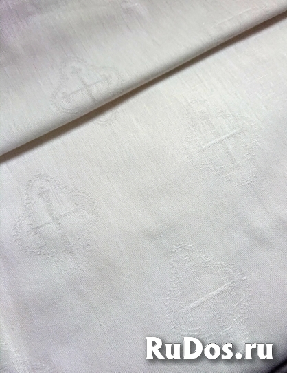 Ткань полульняная для крестильных наборов и священнослужителей фотка