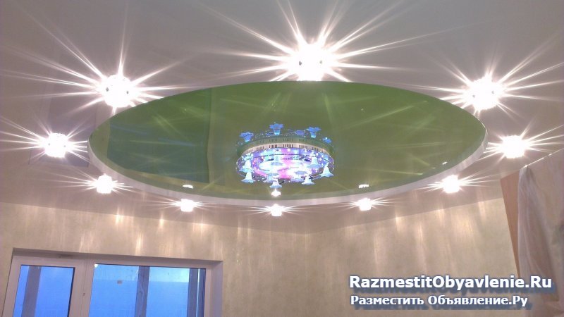 Натяжные потолки в Щёкино.Монтаж. фотка