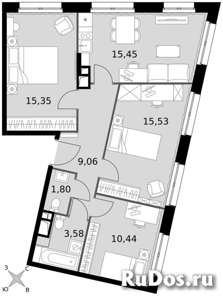Продам 3 комнатную квартиру 71.21 м2 фотка