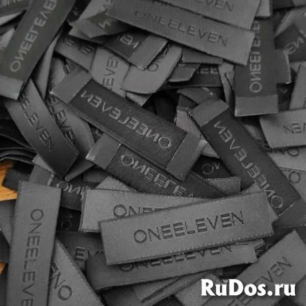 Жаккардовые лейблы/бирки/этикетки для одежды на заказ из Турции фото