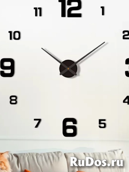 Часы настенные большие для кухни в подарок Clock Decor изображение 3
