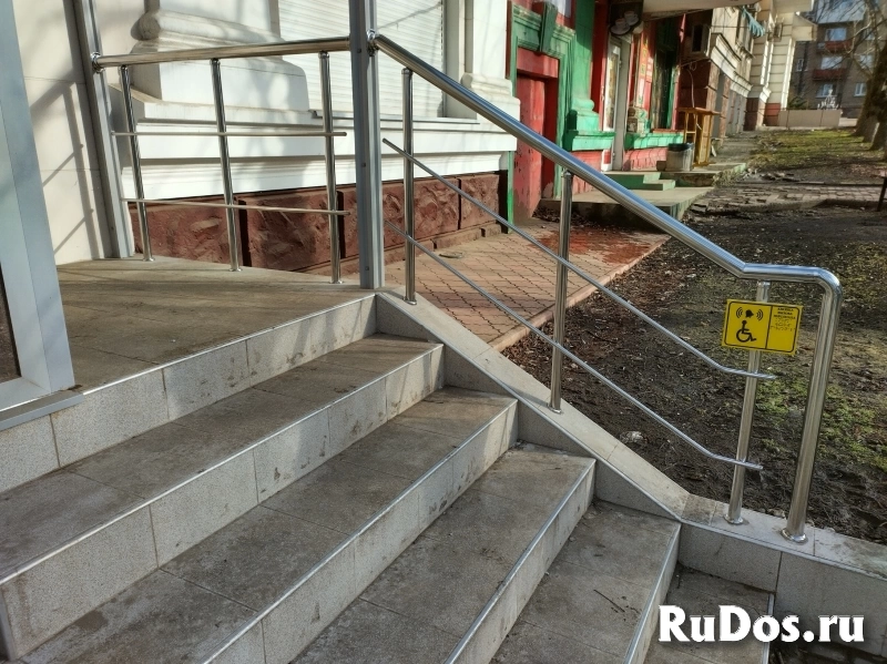 НЕРЖАВЕЮЩИЕ ПЕРИЛА в магазин, офис, дом. изображение 6