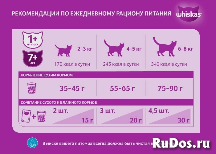Сухой корм Whiskas® для кошек с говядиной 13,8кг изображение 3
