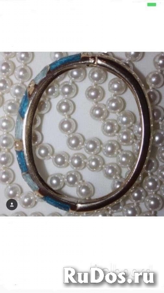 Браслет на руку стразы сваровски swarovski кристаллы голубой сини изображение 3