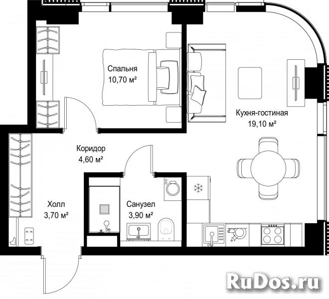Продам 1 комнатную квартиру 42 м2 фотка