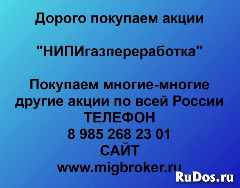 Покупка акций НИПИгазпереработка фото