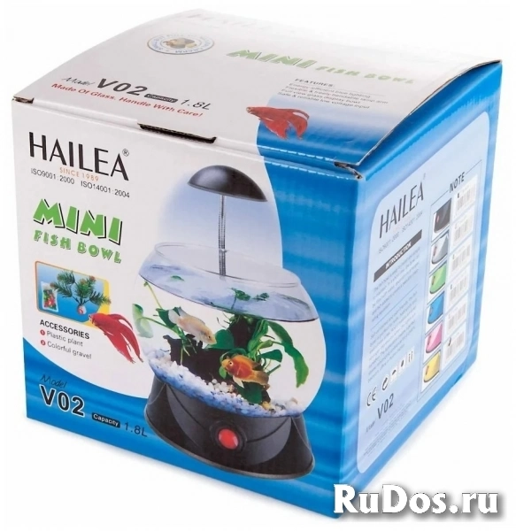 Аквариумный набор 1.8 л HAILEA Синий Новый изображение 4