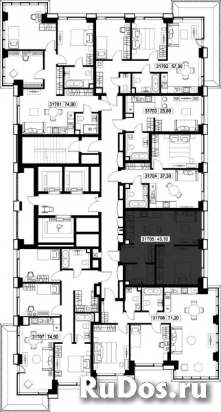 Продам 1 комнатную квартиру 43.1 м2 изображение 3