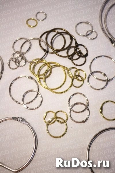 Кольцо канцелярское. Кольца разъемные для альбомов. Кольцо соединительное. изображение 5