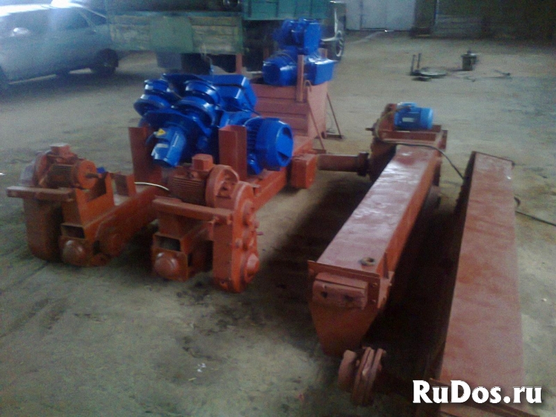 Кран-балки г\п 1-5 тн, тележки с редукторами для них, тельфера фотка