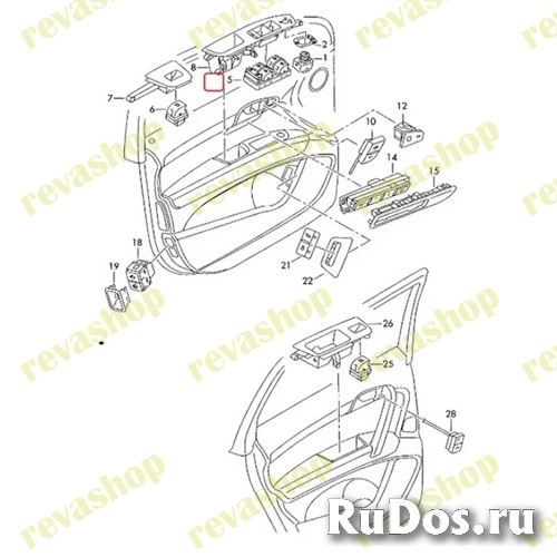 Блок кнопка стеклоподъемника для Audi изображение 12