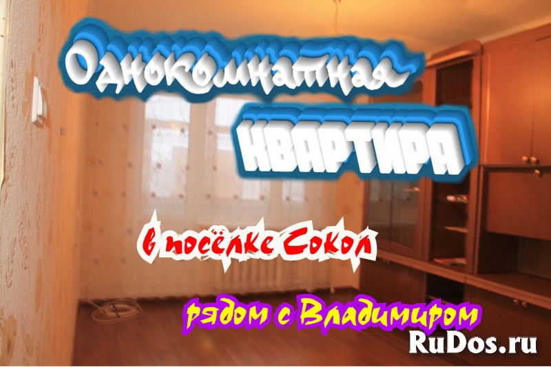 Однокомнатная квартира в посёлке Сокол, рядом с Владимиром фото