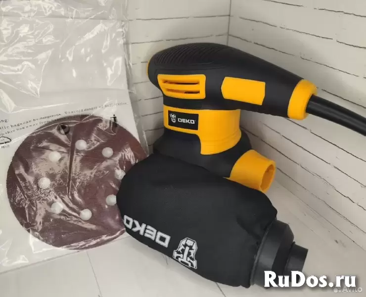 Эксцентриковая сетевая шлифмашина deko DKG350 изображение 10