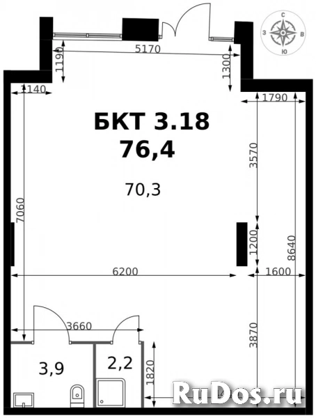 Продам коммерческую недвижимость 76.4 м2 изображение 3