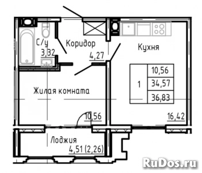 Продам 1 комнатную квартиру 36 м2 фотка