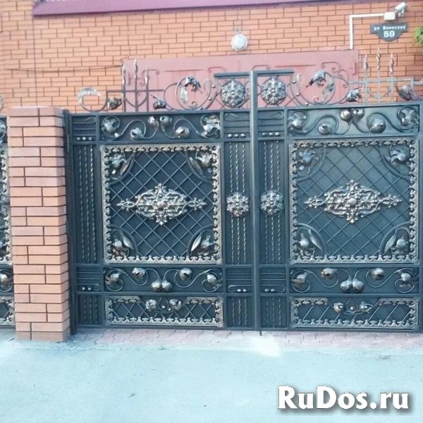 Кованые ворота фотка