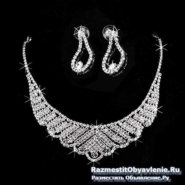 Серебряный кристалл. Ювелирный набор фото