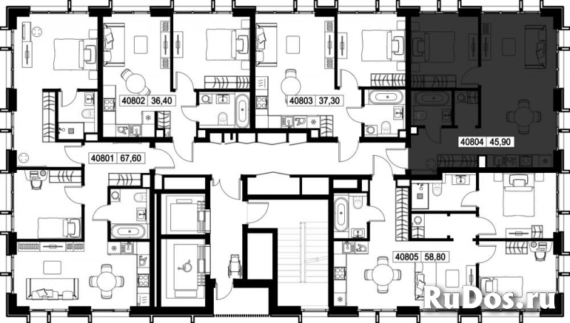 Продам 1 комнатную квартиру 45.9 м2 изображение 3