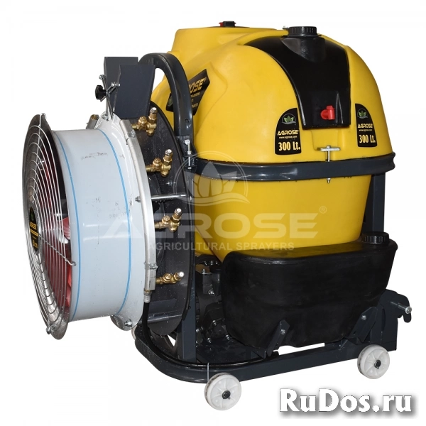 Навесной садовый опрыскиватель с вентилятором 60см-300л фотка