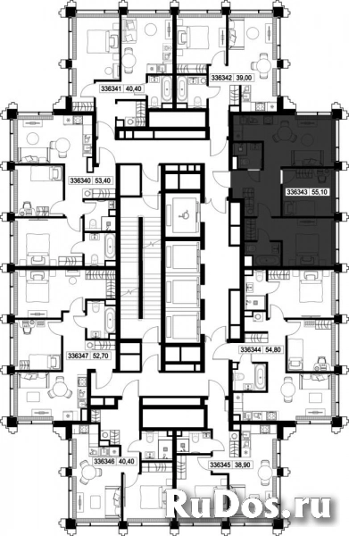 Продам 2 комнатную квартиру 55.1 м2 изображение 3