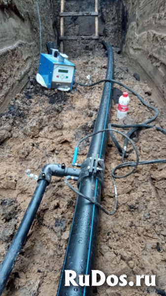 Электромуфтовая сварка ПНД трубы  в Красноярске фотка