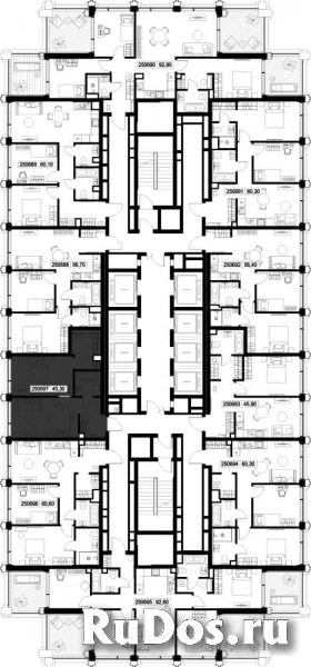 Продам 1 комнатную квартиру 45.3 м2 изображение 3