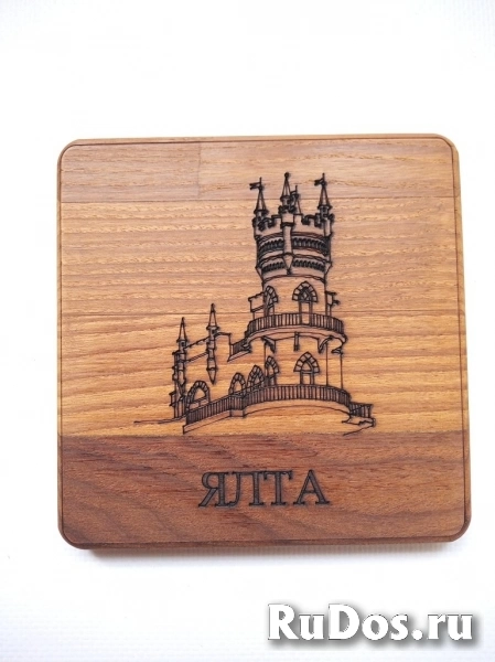 подставки под кружки из беленого дуба изображение 6