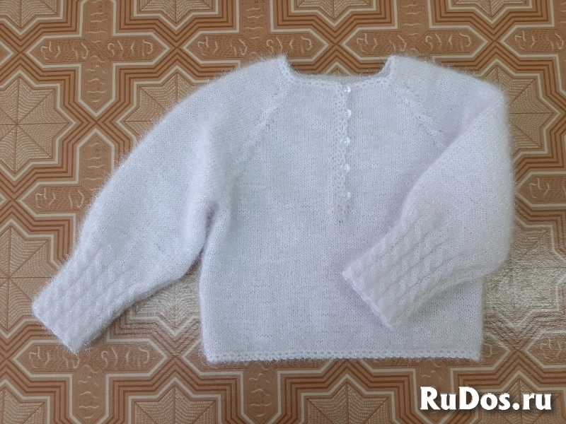НОВЫЙ ДЖЕМПЕР ДЕТСКИЙ ВЯЗАНЫЙ. 98-104 изображение 5