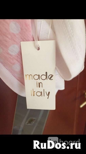 Майка топ новая италия 44 46 м белая рисунок принт купальник оран изображение 3