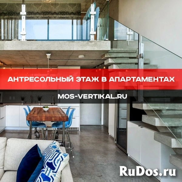 Антресольный этаж в апартаментах в стиле LOFT изображение 10