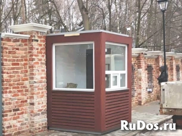 Пост охраны 1,6х1,6х2,5м, бруски лиственницы экостиль изображение 3