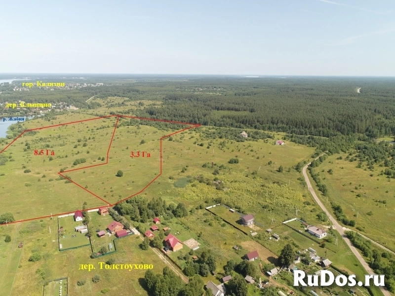 Земельный участок 11,8 Га вблизи дер. Толстоухово Калязинского фотка