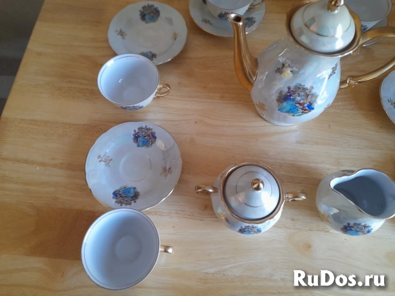 Сервис  Чайно - кофейный  Мадонна Тitоv Vеlеs Jugороrсеlаn Югославия.   . изображение 9