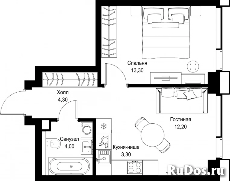 Продам 1 комнатную квартиру 37.1 м2 фотка