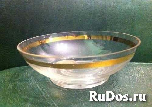 Продам времён СССР розеточки под варенье стекло с позолотой фото