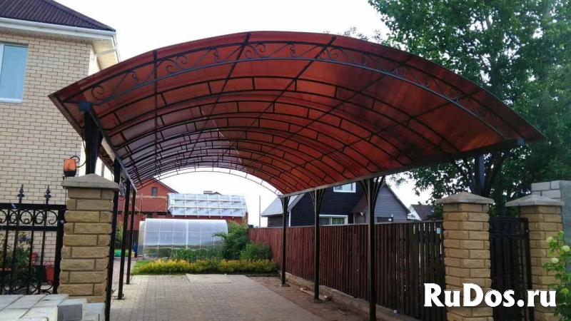Навесы из поликарбоната в раменское ногинске орехово-зуево фото