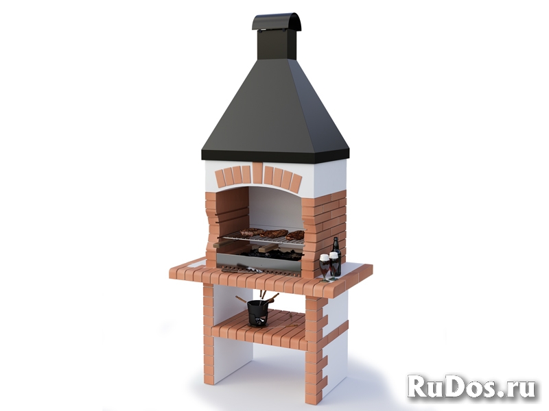 Печь с мангалом и барбекю фотка