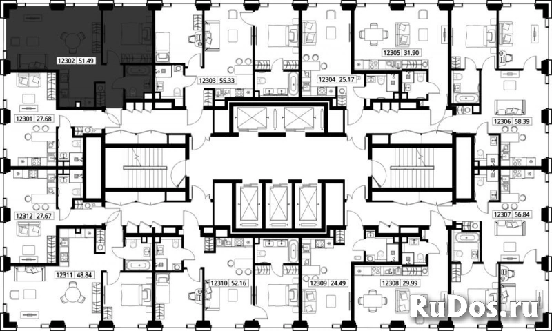 Продам 1 комнатную квартиру 51.49 м2 изображение 3