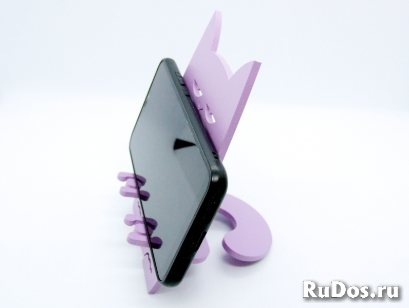 Подставка для телефона "Серьезный Котик" изображение 3