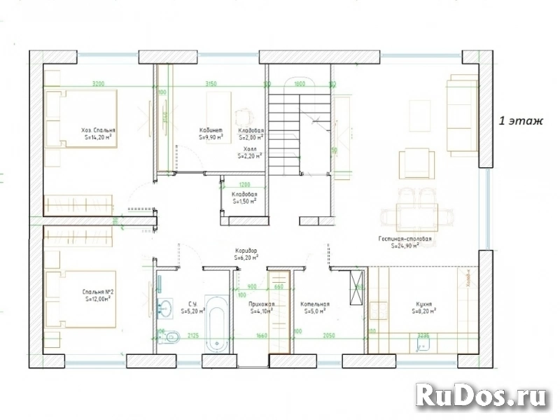 Продам коттедж 194.5 м2 изображение 5