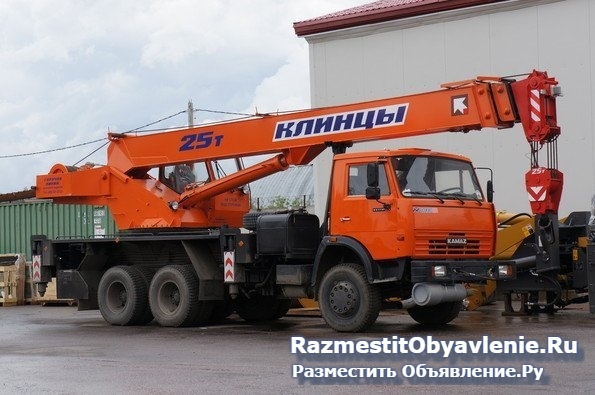 Услуги автокрана Клинцы 25 т в Приморске, аренда фотка