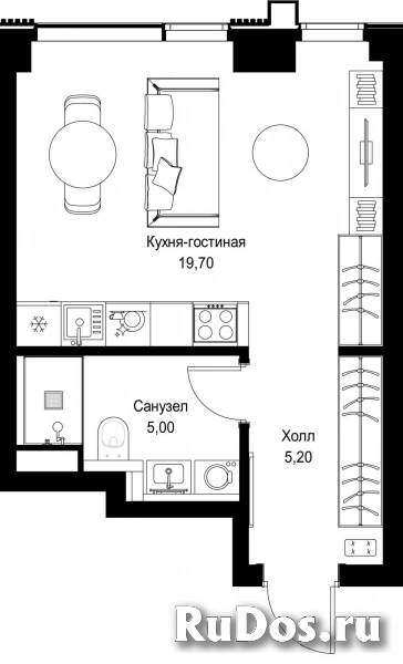 Продам 1 комнатную квартиру 29.9 м2 фотка