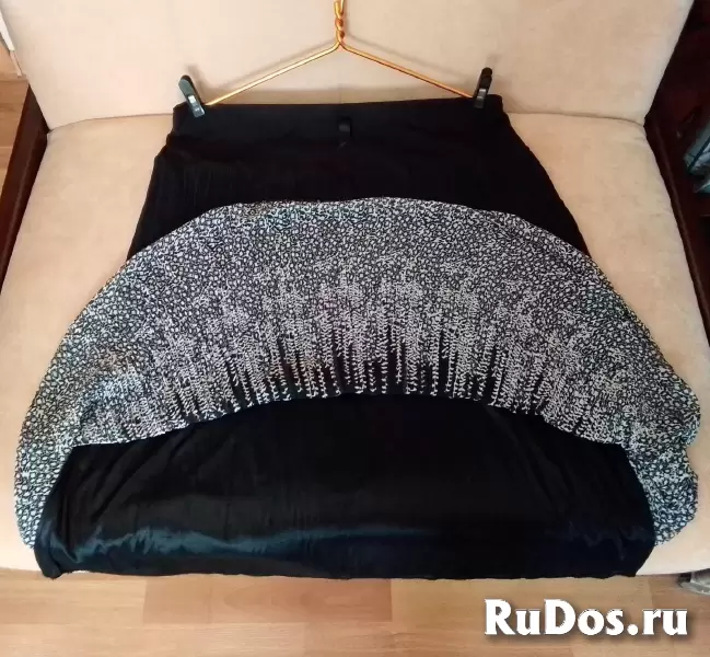 Юбка шифоновая на подкладе  р. 58 - 60. изображение 4