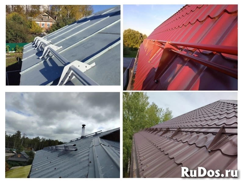 Монтаж снегозадержателей под ключ, без переплаты и посредников. изображение 9